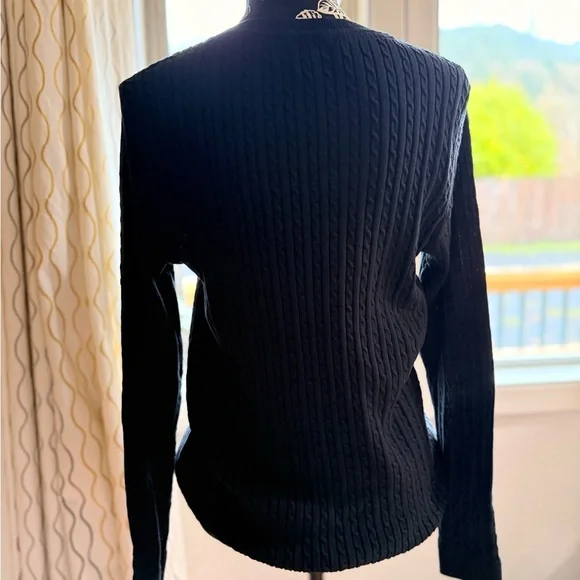 Tommy Hilfiger Blue Cable Knit Sweater - Picture 4 of 8